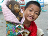 Child at a Thai orphanage we visited